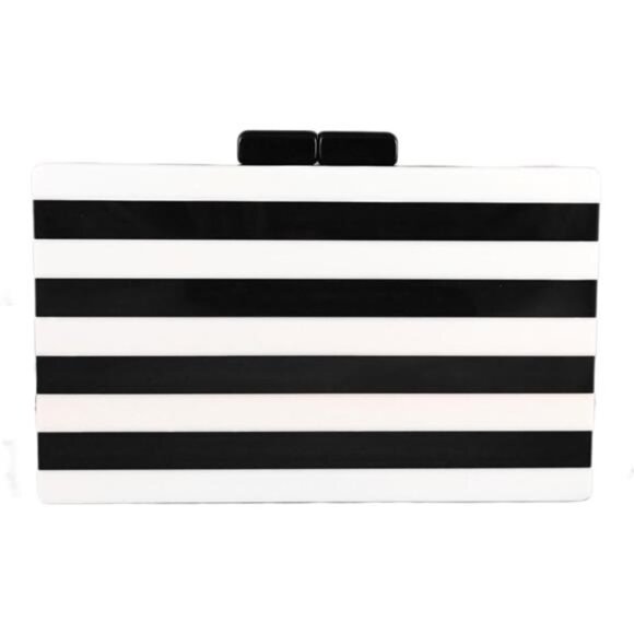 Boutique De FGG Acrylic Clutch Purses for Women Evening Handbags Chain Shoulder - Picture 7 of 7